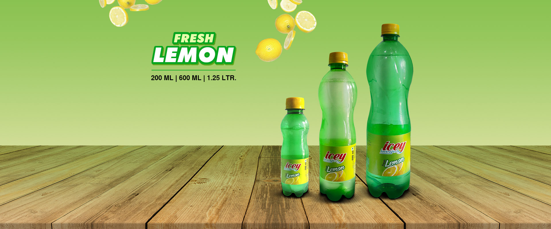 icey fresh lemon 600 ml - icey beverages